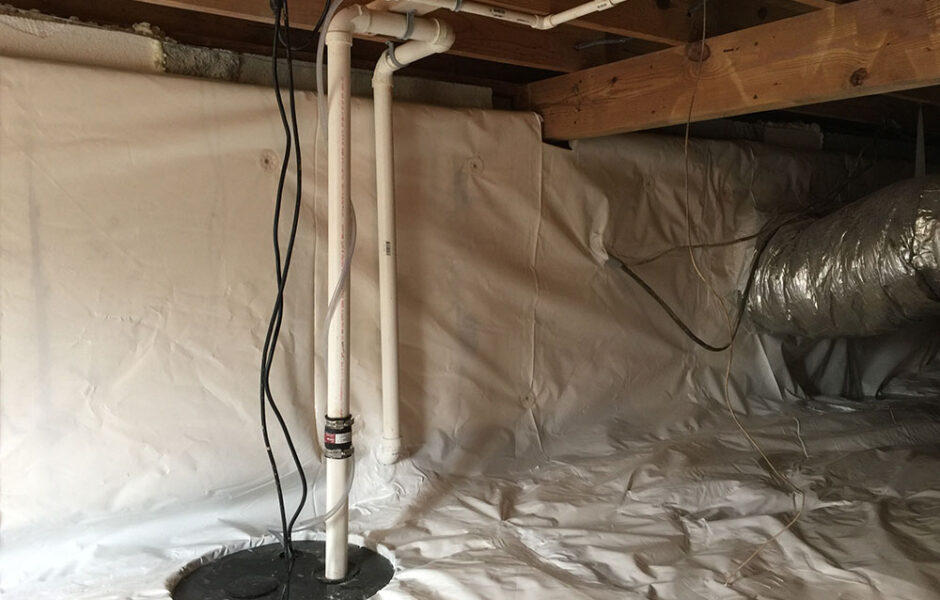 Crawl Space Sump Pump-installation